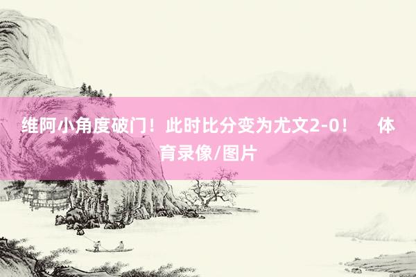 维阿小角度破门！此时比分变为尤文2-0！    体育录像/图片