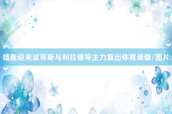 雄鹿迎来波蒂斯与利拉德等主力复出体育录像/图片