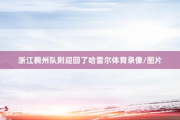 浙江稠州队则迎回了哈雷尔体育录像/图片