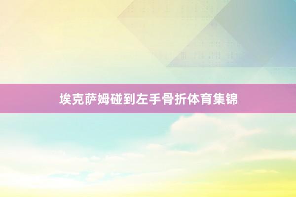 埃克萨姆碰到左手骨折体育集锦