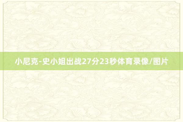 小尼克-史小姐出战27分23秒体育录像/图片