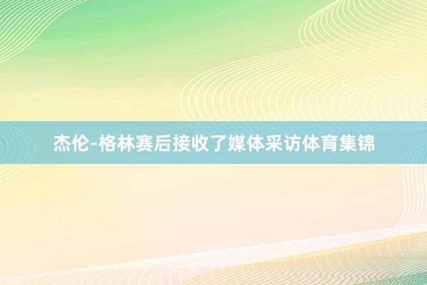 杰伦-格林赛后接收了媒体采访体育集锦