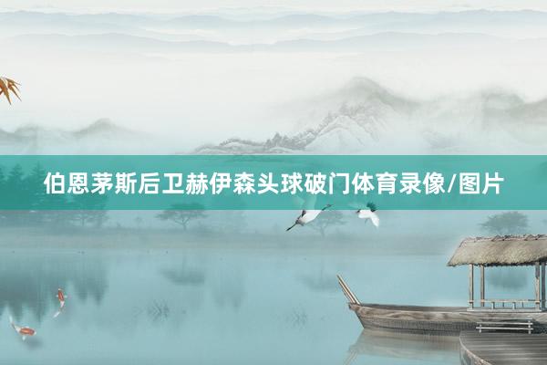伯恩茅斯后卫赫伊森头球破门体育录像/图片
