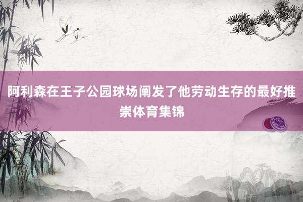 阿利森在王子公园球场阐发了他劳动生存的最好推崇体育集锦