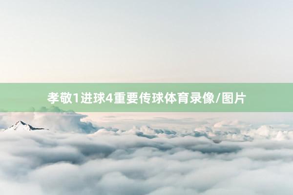 孝敬1进球4重要传球体育录像/图片