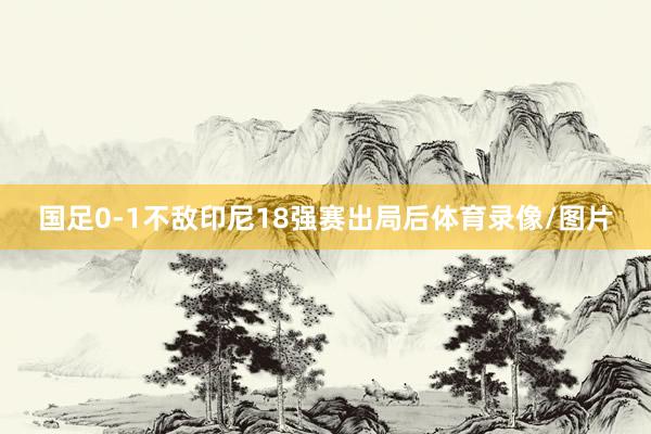 国足0-1不敌印尼18强赛出局后体育录像/图片