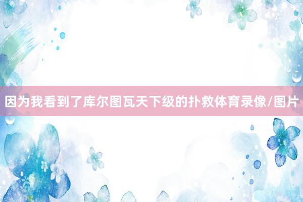 因为我看到了库尔图瓦天下级的扑救体育录像/图片