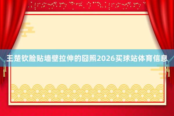 王楚钦脸贴墙壁拉伸的囧照2026买球站体育信息