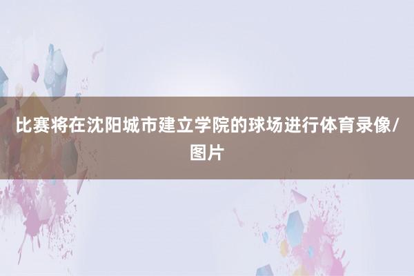 比赛将在沈阳城市建立学院的球场进行体育录像/图片