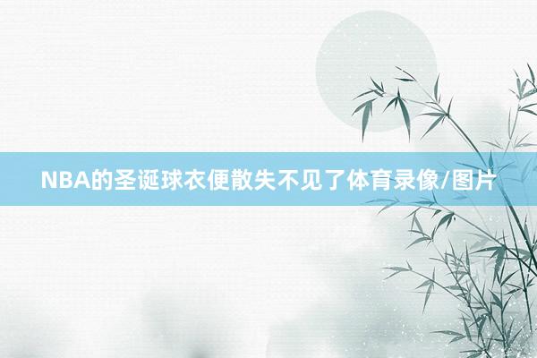 NBA的圣诞球衣便散失不见了体育录像/图片