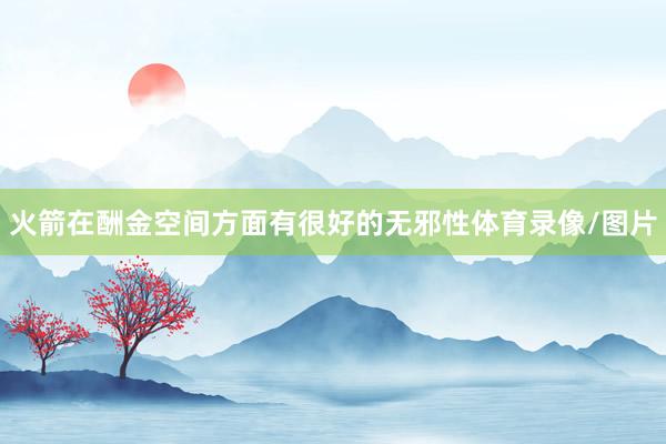 火箭在酬金空间方面有很好的无邪性体育录像/图片
