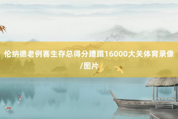 伦纳德老例赛生存总得分蹧蹋16000大关体育录像/图片