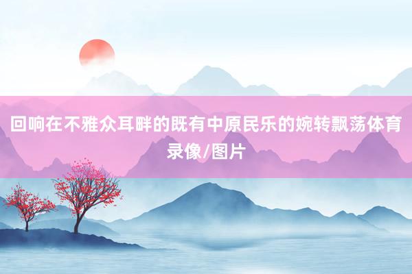 回响在不雅众耳畔的既有中原民乐的婉转飘荡体育录像/图片